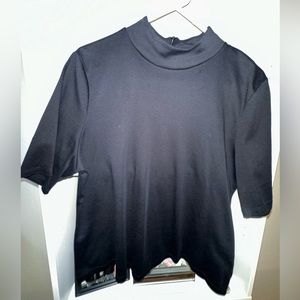 Black turtle neck top